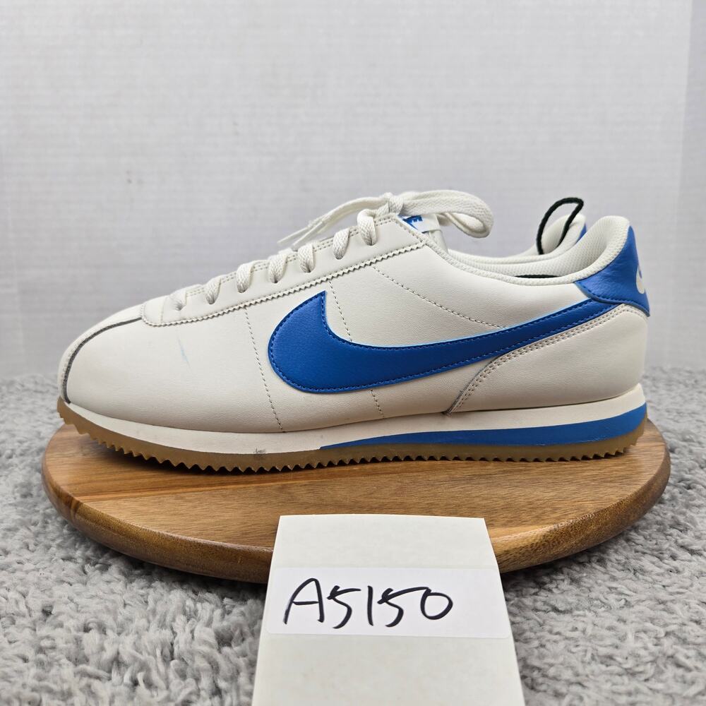Nike Mens 12 Cortez Leather Sail Gum Light Blue Casual Retro Sneaker DM4044-112